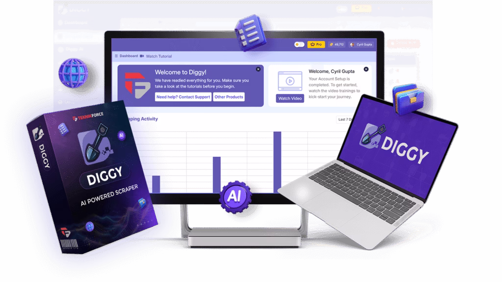 Online Success Graph1 - Diggy Miner Review: Unleash the Power of AI-Powered Web Scraping